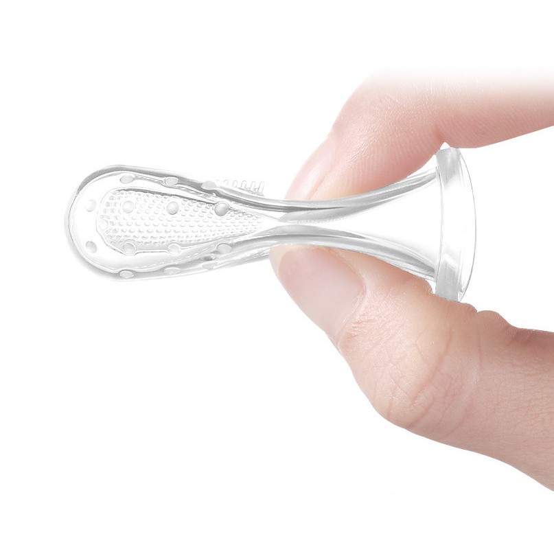 Viethan Rơ lưỡi silicon xỏ ngón chống tưa miệng dai mềm cao cấp an toàn cho bé CS01 MHB9