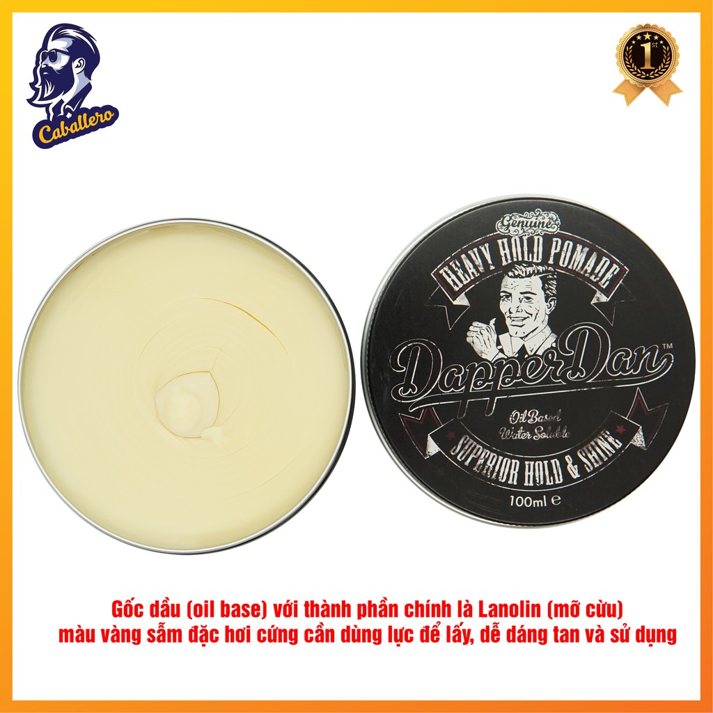 Sáp vuốt tóc Dapper Dan Heavy Hold Pomade 100g