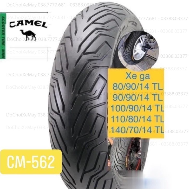 Vỏ lốp camel citi grip 562 xe máy shvn ab vison ab click125 vario pcx150