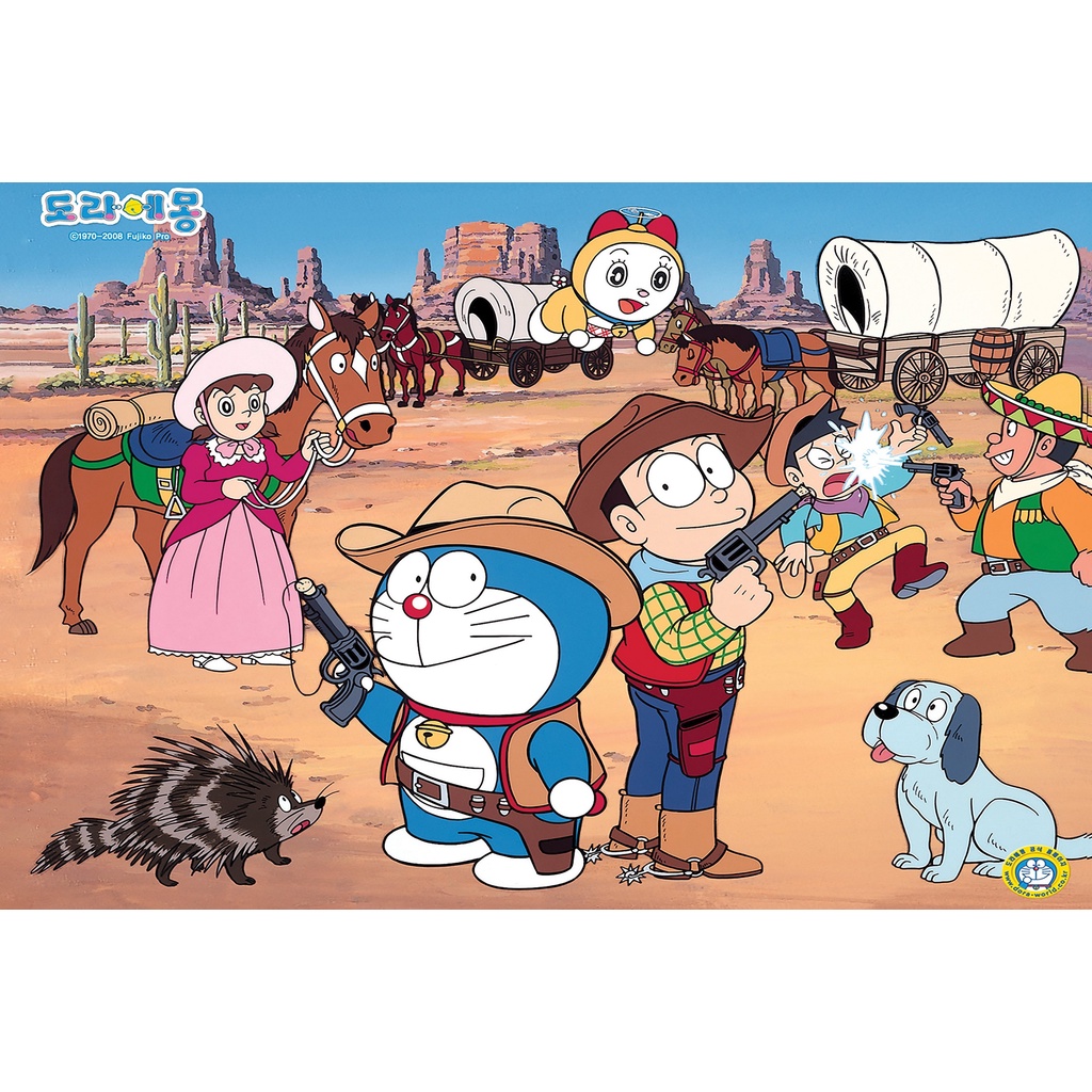 Bộ Tranh Xếp Hình Minh Châu 150 Mảnh Ghép – Cao Bồi Viễn Tây (Kích Thước 20x30cm)