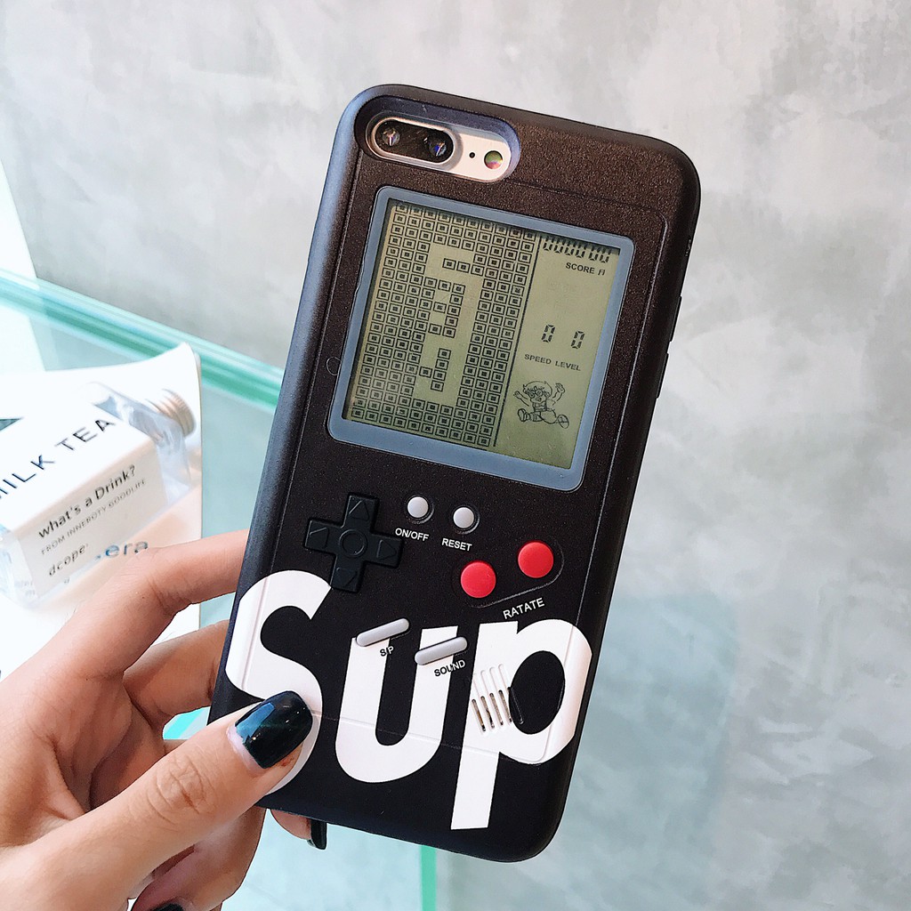 Ốp Điện Thoại Hình Máy Chơi game Trắng Đen Cho iPhone14 PRO MAX 13 PRO MAX 12 PRO MAX 11 PRO MAX XS MAX X XR 7 8 PLUS