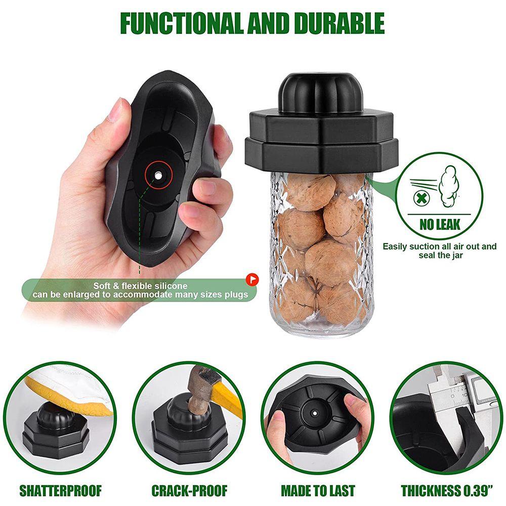 JUNE Bộ 2 Nắp Đậy Chân Không Bằng Silicone An Toàn Thực Phẩm