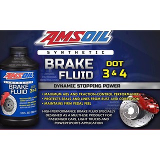 Dầu phanh AMSOIL DOT 3 & DOT 4 100% Tổng hợp 355ml (BFLVCN)