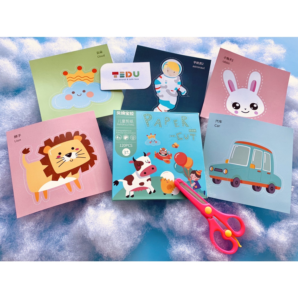 Bộ giấy cắt thủ công - Paper cut Tedu