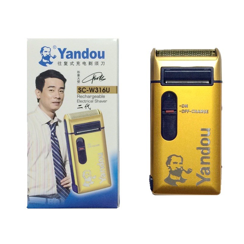 Máy cạo râu Yandou Lưỡi Ngang Dành Cho Nam, Máy cạo SCW 301U Cao Cấp Siêu Bền, Sắc Bén,Không Gây Đau Rát