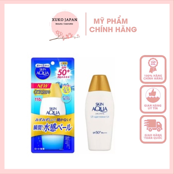 Kem Chống Nắng Skin Aqua Nắp Vàng 110g Nội Địa Nhật