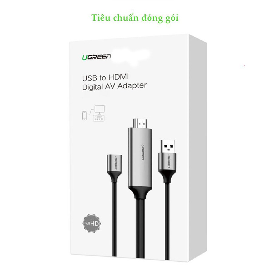 Ugreen 50291 - Kết nối điện thoại, máy tính bảng sang tivi, máy chiếu HDMI chính hãng - HapuStore