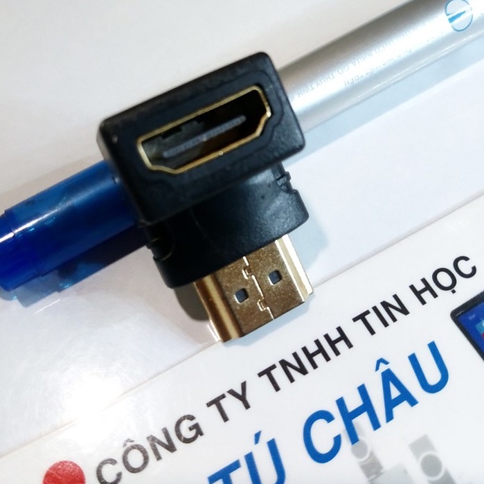 Đầu nối dài HDMI: 1 Đầu đực ra 1 Đầu cái (đoạn ngắn chữ L) (gốc vuông)