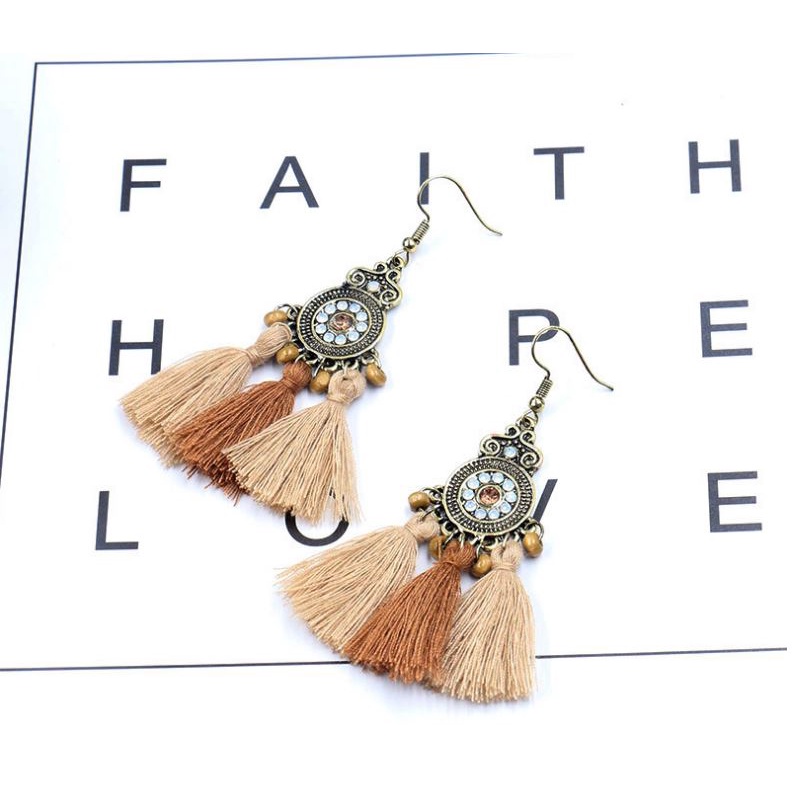 Bông Tai Dệt Phong Cách Bohemian M1