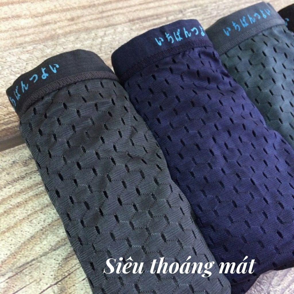 Hộp 4 Quần Sịp Đùi Nam Thông Hơi TILAA FASHION đồ lót cạp nhỏ cao cấp QL01