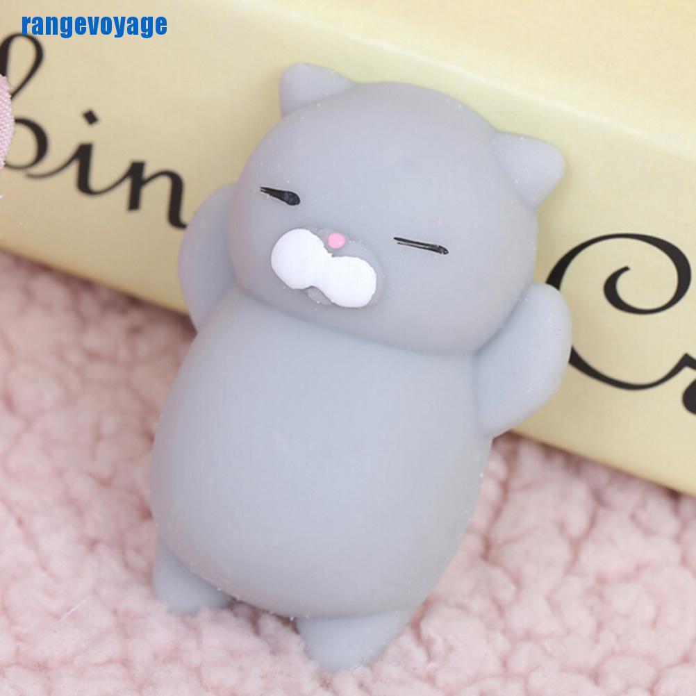 (Hàng Mới Về) Đồ Chơi Nắn Bóp Đàn Hồi Giảm Stress Hình Mèo Dễ Thương