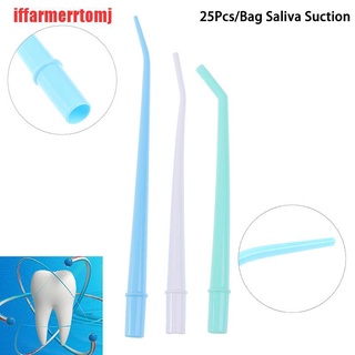Set 25 Ống Hút Khuỷu Tay Dùng Một Lần Cho Nha Khoa