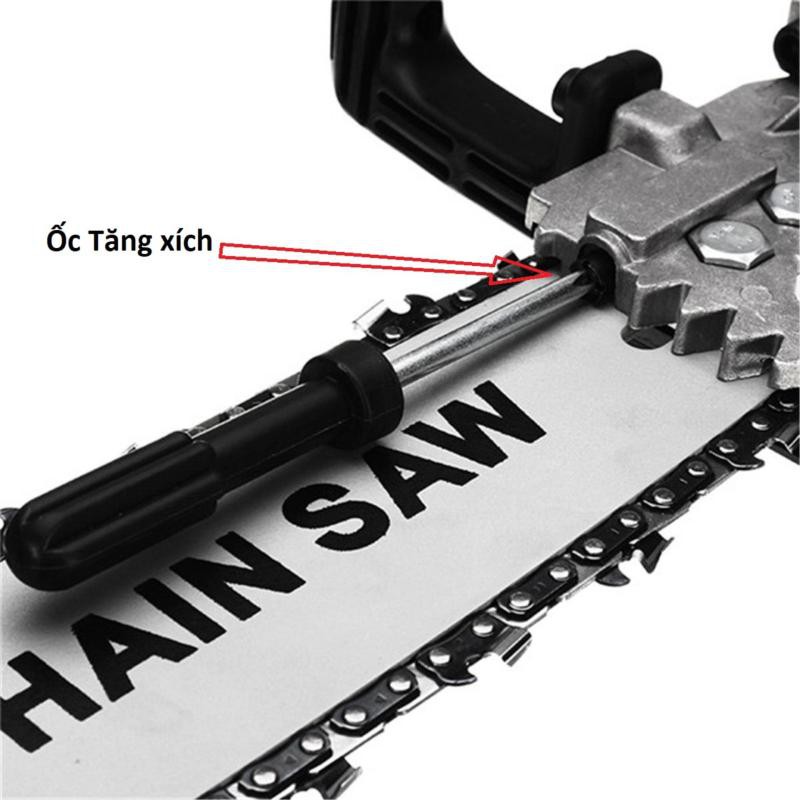 [GIẢM 30K SHIP] BỘ LƯỠI CƯA XÍCH CHAIN SAW - LƯỠI CƯA XÍCH GẮN MÁY MÀI - TRA DẦU TỰ ĐỘNG - CHẮN BẢO VỆ BẰNG SẮT