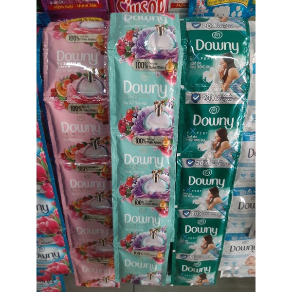 Nước Xả Downy Prenium Lưu Hương Hương Nước Hoa Thơm Lâu Đủ Màu Dây 10 Gói