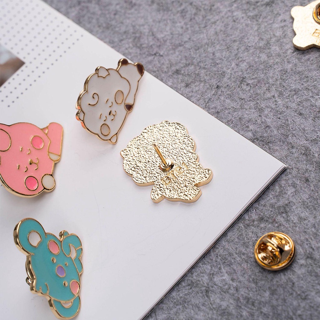 Ghim Cài Áo Hình Tên Các Thành Viên Nhóm Nhạc BTS MIHAN1