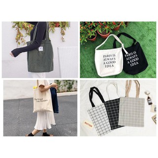 [Tổng hợp] Túi Tote/ túi vải nhiều màu phong cách Hàn Quốc trẻ trung xinh xắn ( TUITOTE-12)