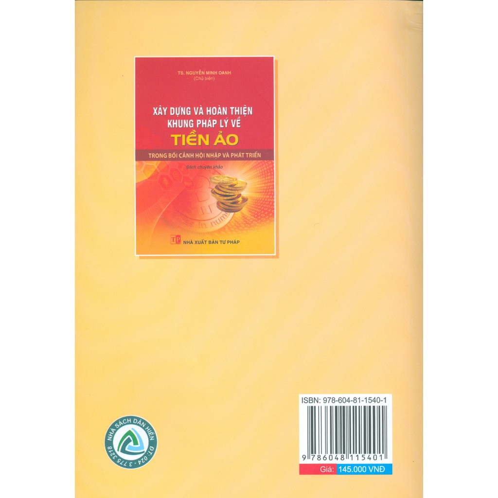 Sách - Xây dựng và hoàn thiện khung pháp lý về tiền ảo | BigBuy360 - bigbuy360.vn