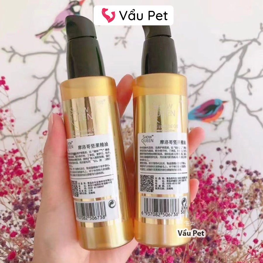 Tinh Dầu Dưỡng Lông Cho Chó Mèo Pet Essential Oil Show Queen 100ml - Vẩu Pet Shop