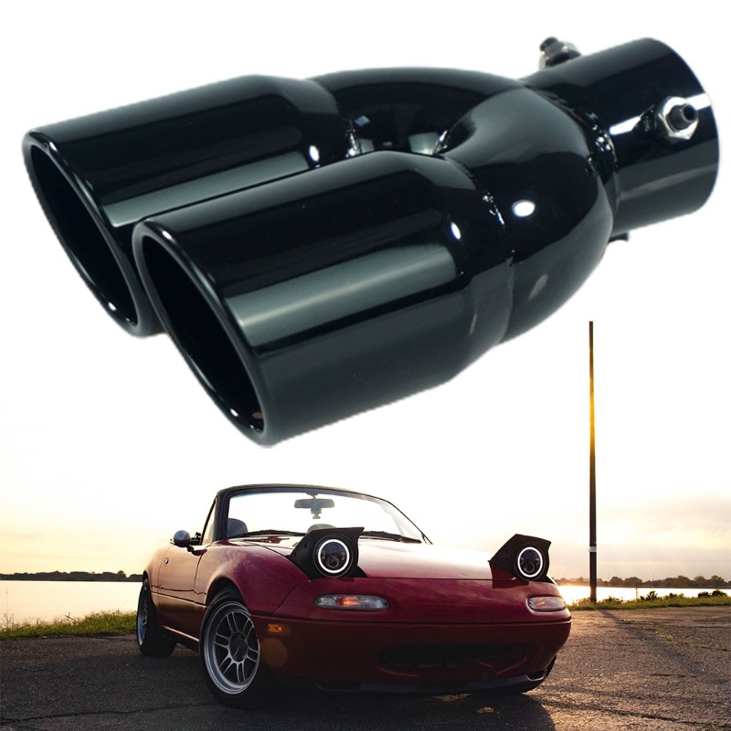 Ống xả xe hơi phía sau bằng thép không gỉ thiết kế ống kép