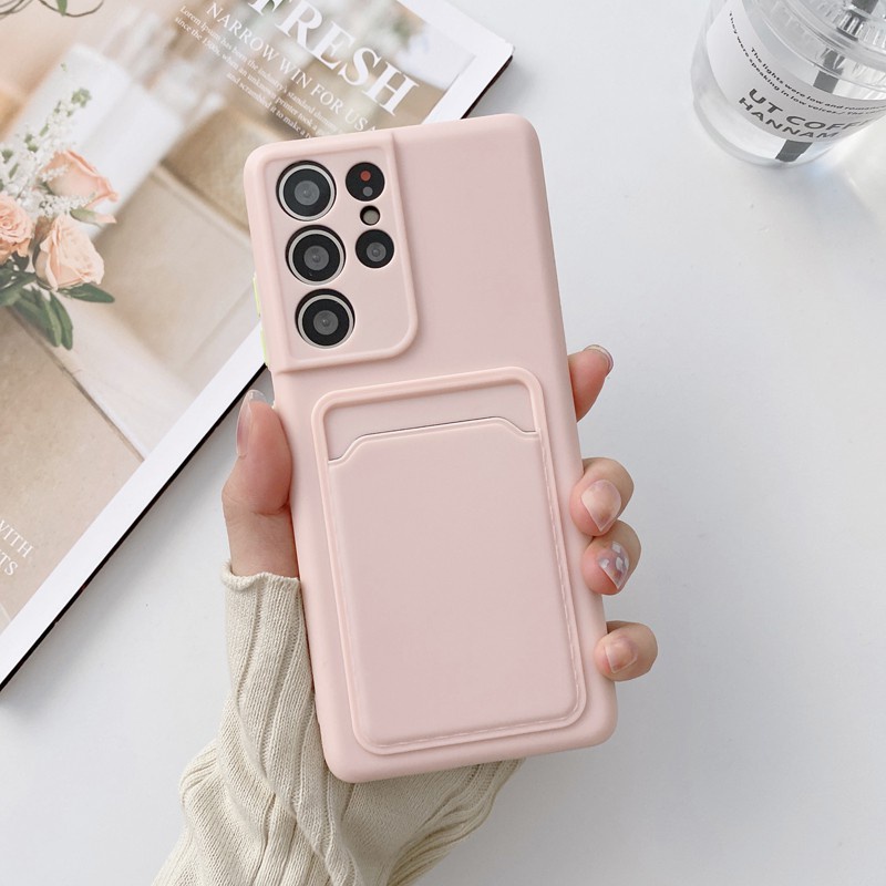 Ốp điện thoại Koosuk cho Samsung Galaxy A72 A52 A32 A12 M12 A42 4G 5G bằng silicon có ví mềm mại
