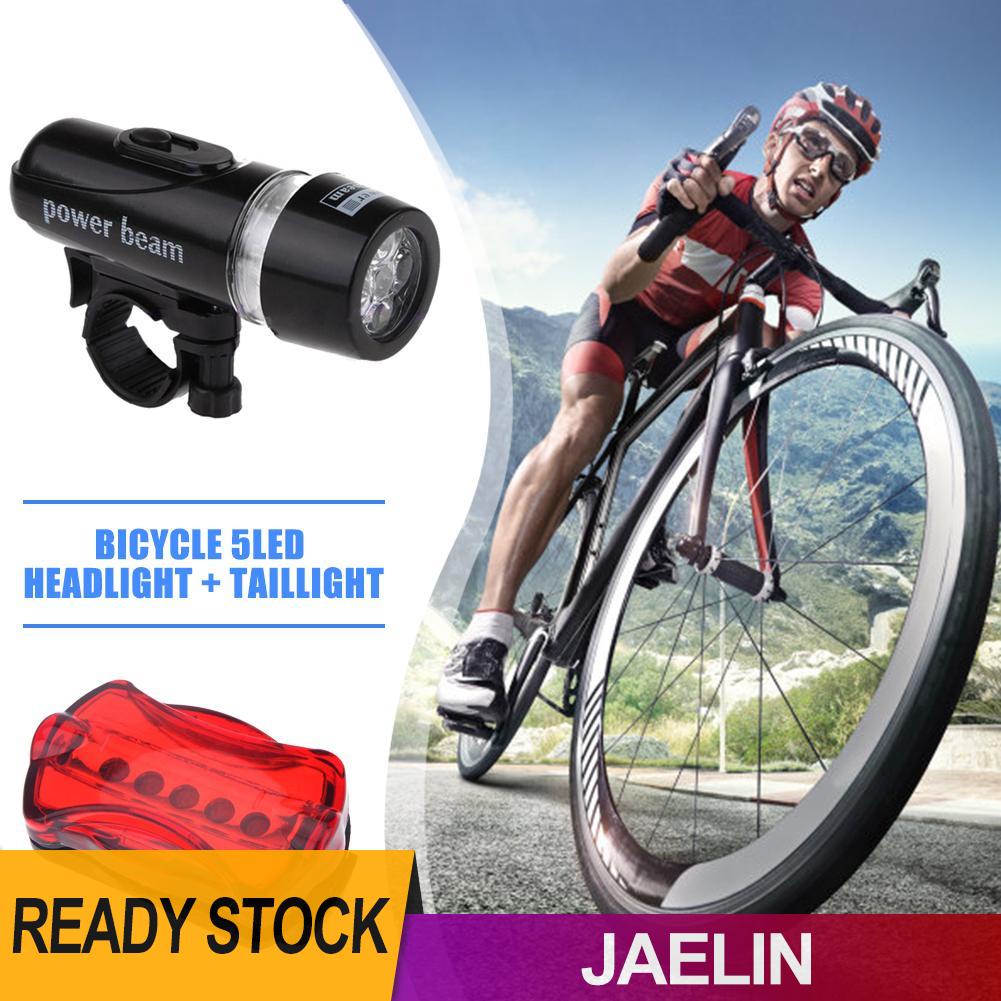 Đèn pha 5 bóng LED + đèn hậu chuyên dụng cho xe đạp leo núi