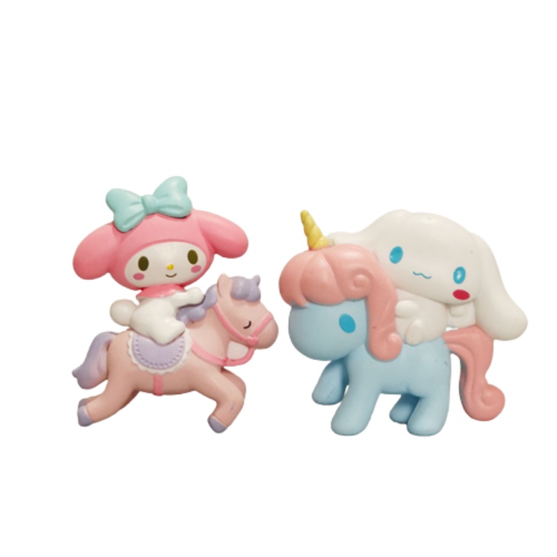 Sanrio Kuromi Cinnamoroll Melody Kitty Twin Stars Unicorn Keychain Pendant Toy gift