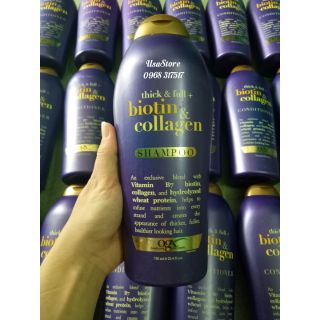 [XẢ KHO] Gội xả Biotin & Collagen OGX thick & full 750ml