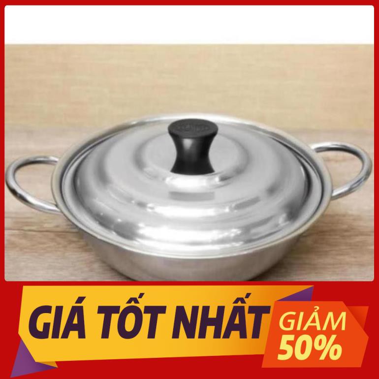 Nồi Lẩu 24cm Nắp Inox Rainy RNL24-1DI4 Chất Liệu Cao Cấp Sử Dụng Được Bếp Hồng Ngoại Bếp Gas