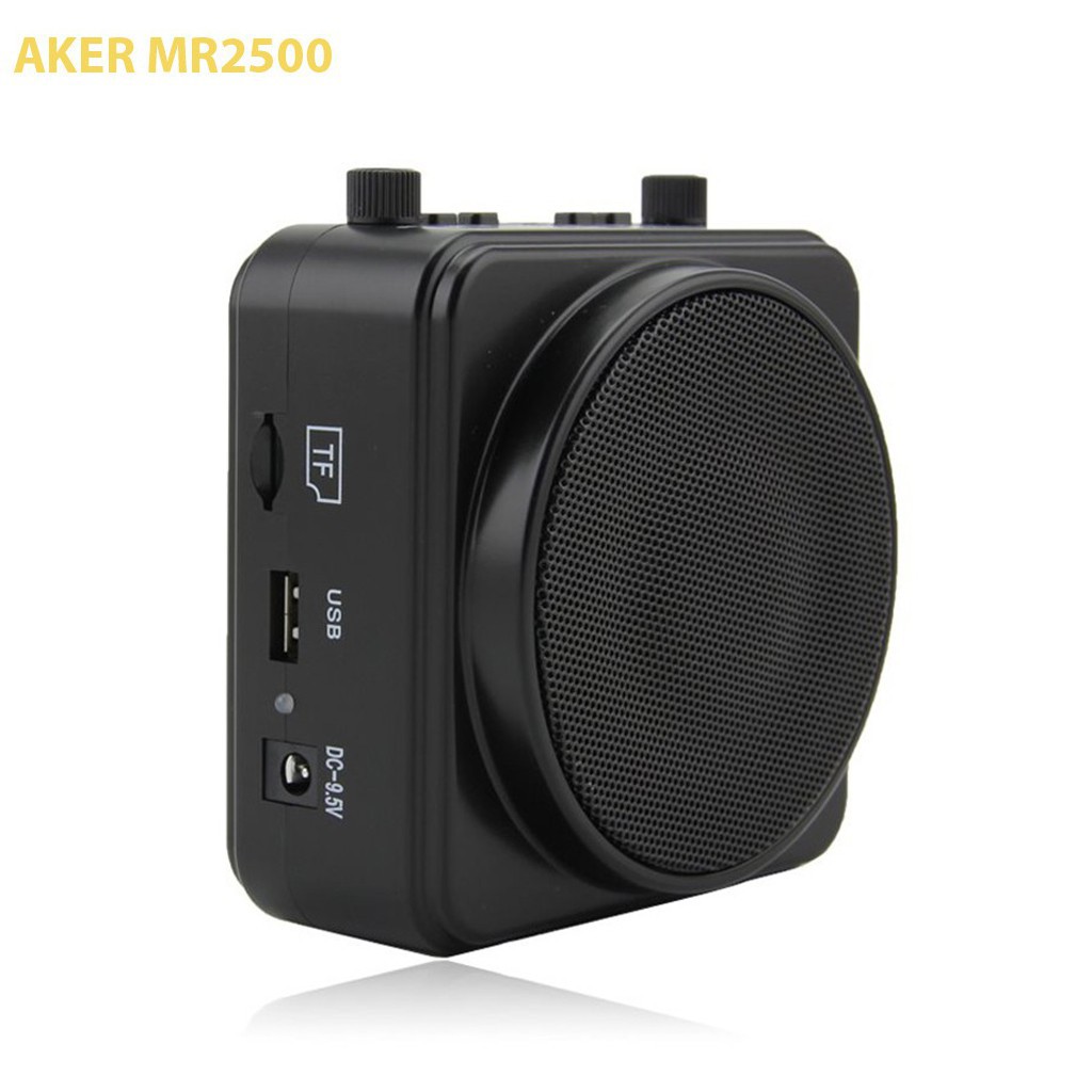 Máy trợ giảng AKER MR 2500 không dây, có cổng USB, có khe cắm thẻ nhớ, Đài radio FM Âm thanh trong, to, Hàng chất lượng