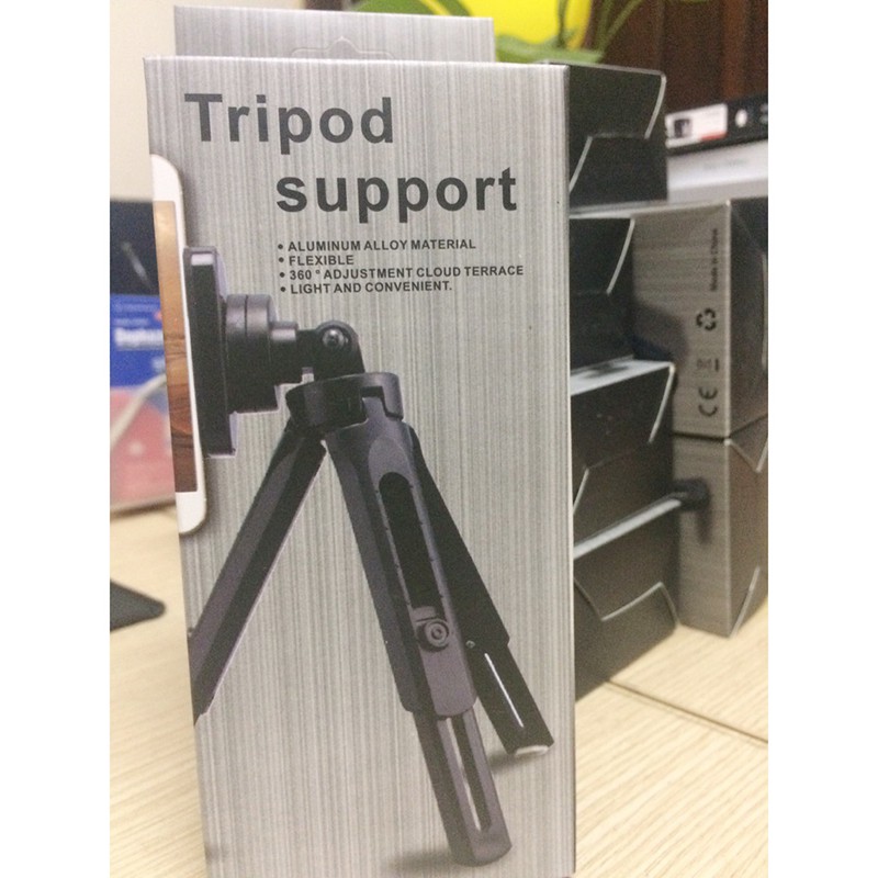 Giá Đỡ Mini Xếp Gọn 3 Chân Tripod Support MT01 Xoay 360 Độ | BigBuy360 - bigbuy360.vn