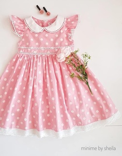 V09-VẢI THÔ LỤA 100%COTTON (CHẤM BI)