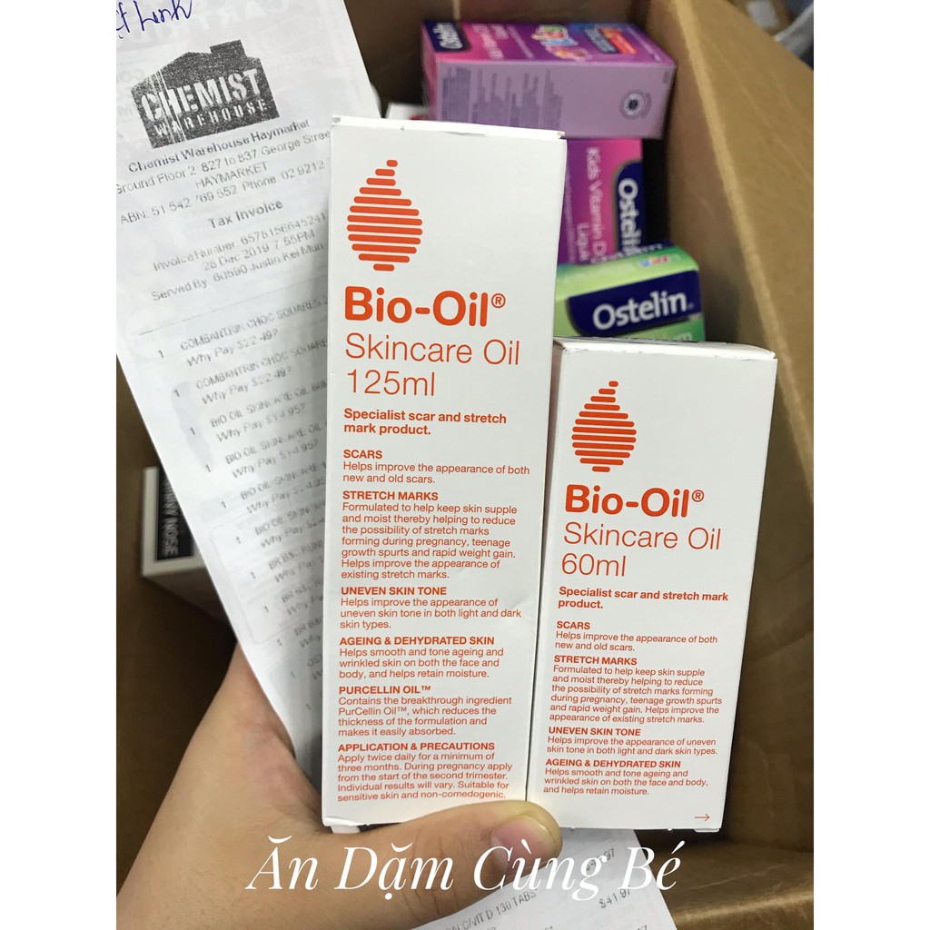 [ĐI AIR] TINH DẦU GIÚP MỜ SẸO GIẢM RẠN DA THÂM NÁM BIO OIL ÚC 60ML/125ML