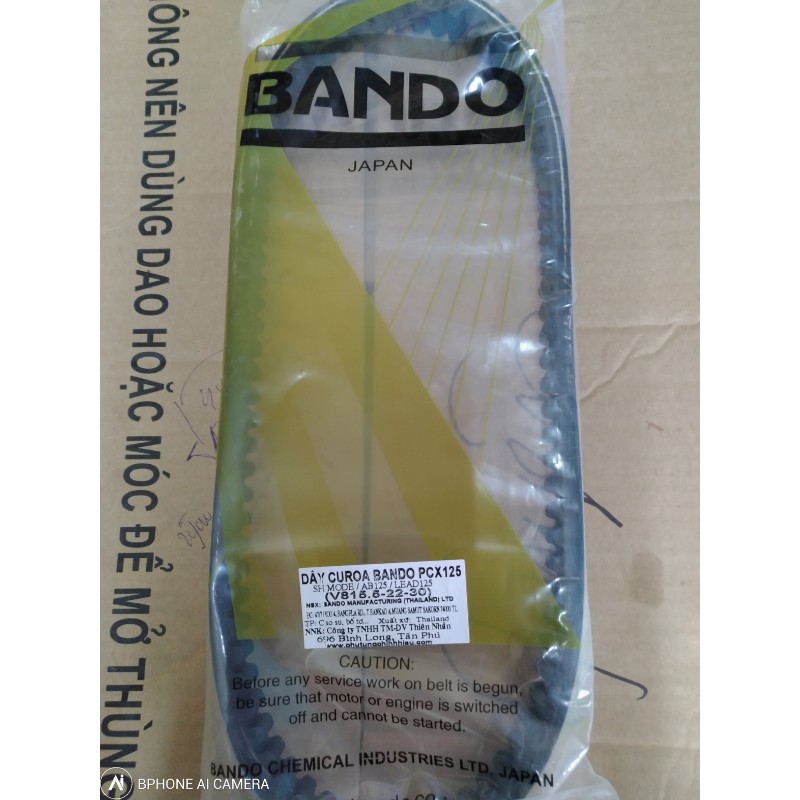 Dây curoa Bando cho dòng xe PCX, AirBlade 125, Lead 125, SH 125