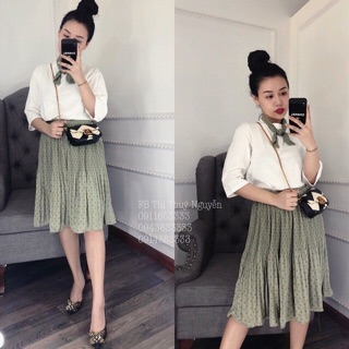 Sét váy chấm bi