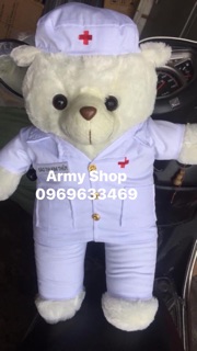 Gấu bông bác sỹ dược sỹ y tá (nhận in tên)