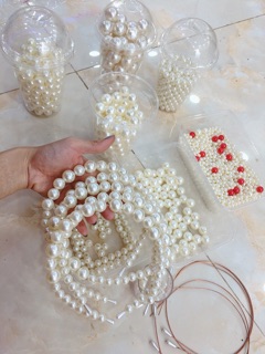 Cài Tóc đính Ngọc Trai giả