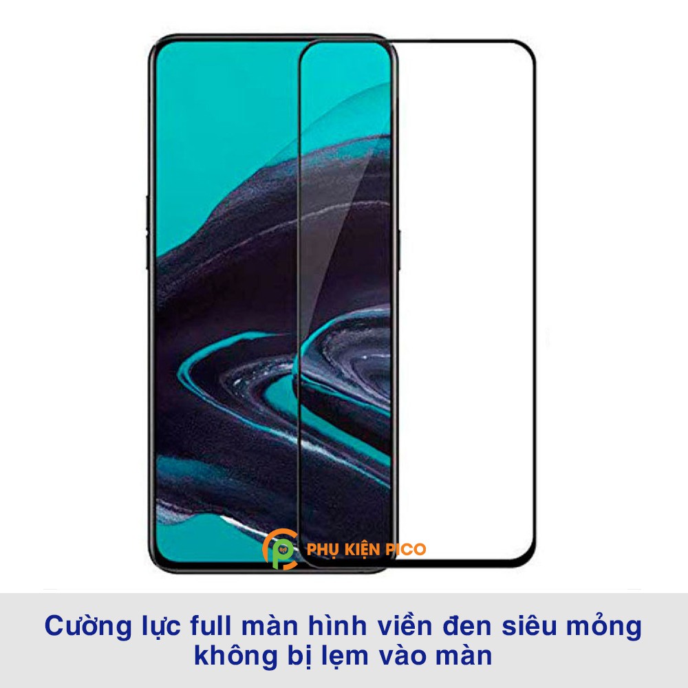 Kính cường lực Reno 2 / Oppo Reno 3 full màn hình viền đen siêu mỏng độ cứng 9H - Dán màn hình Oppo Reno 2