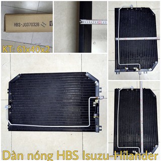 Dàn nóng hbs - jg070328 dùng cho xe isuzu - hilander