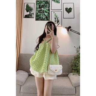 SET ÁO XỐP CỔ YẾM KÈM SHORT