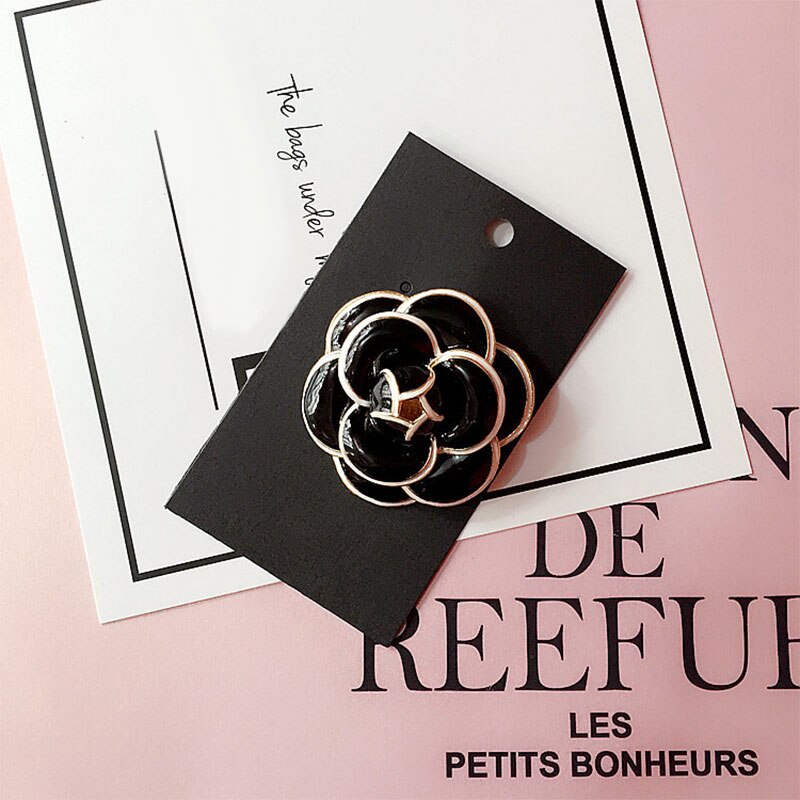 Ghim Cài Áo Hình Hoa Trà Sang Trọng Làm Quà Tặng Cho Nữ