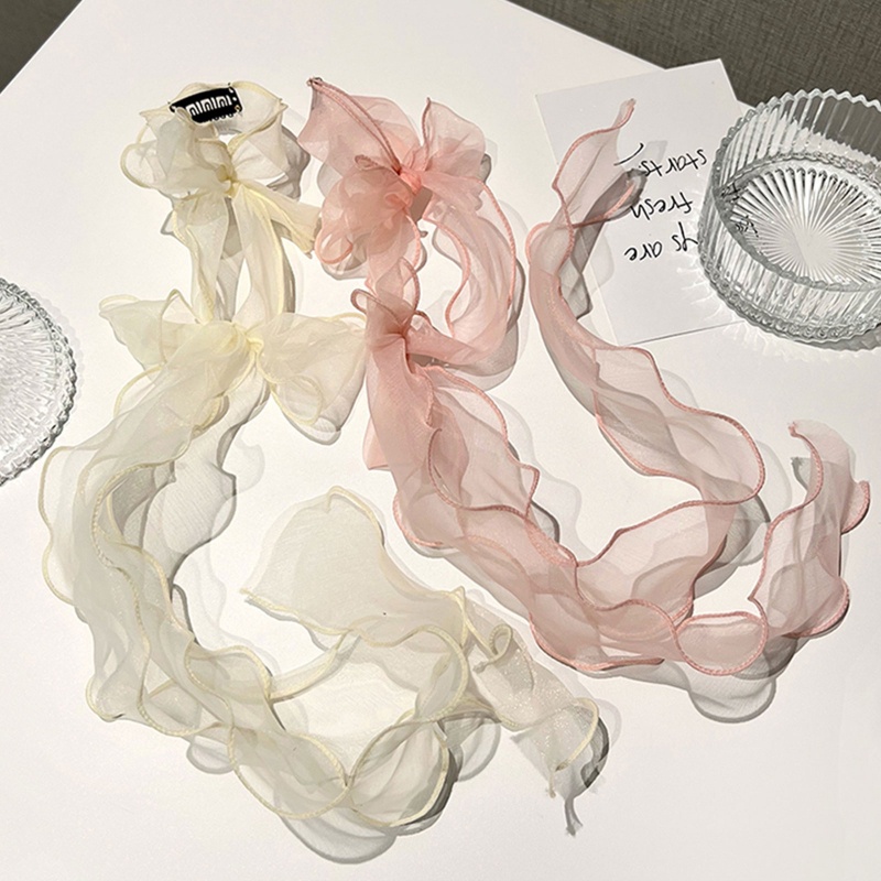 Kẹp Tóc Nơ Dài Màu Sắc Xinh Xắn Dành Cho Nữ