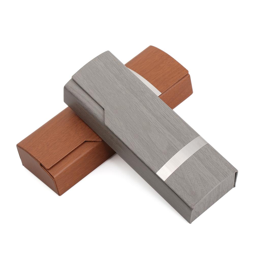 ESPO Hộp Đựng Bảo Vệ Mắt Kính Hình Chữ Nhật Vân Gỗ Mới