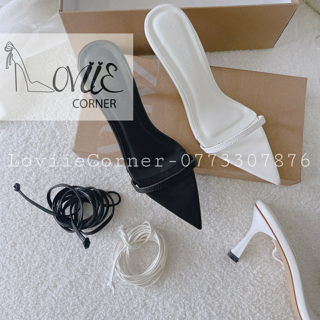GIÀY CAO GÓT LOVIIECORNER - SANDAL NỮ THỜI TRANG CỘT DÂY CHIẾN BINH GÓT NHỌN 7 PHÂN G220423