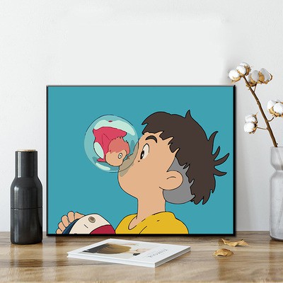 [Order]Tranh sơn dầu số hóa tự tô hình Anime Cô bé người cá Ponyo  - HÀNG ĐẶT TRƯỚC | BigBuy360 - bigbuy360.vn