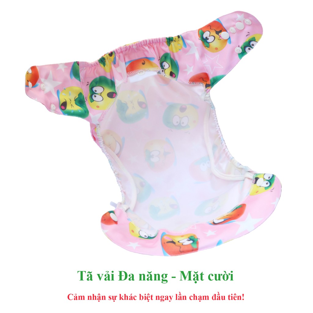 Combo tã vải Đa năng ngày đêm BabyCute (1 Vỏ + 2 Lót), size L (14-24kg) - Giao mẫu ngẫu nhiên