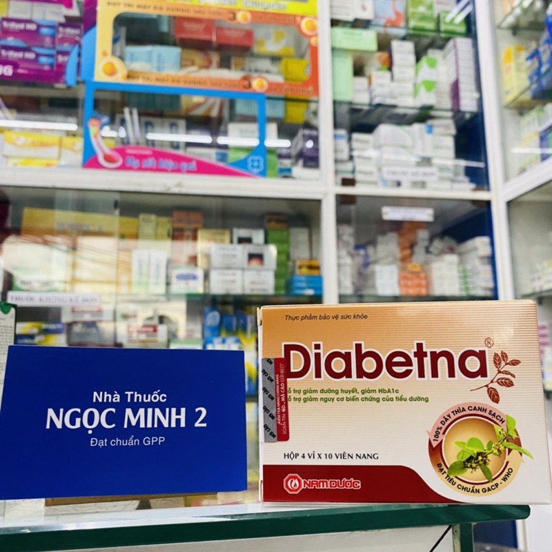 ✅ [Chính Hãng] Diabetna (hộp 40 viên) hỗ trợ giảm đường huyết, giảm HbA1c hỗ trợ giảm nguy cơ biến chứng của tiểu đường