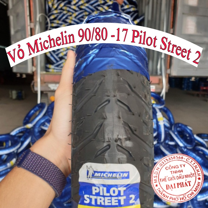 Vỏ Michelin PILOT STREET 2 Vành 17 đầy đủ size 70/90-17 80/90-17 90/80-17 100/80-17 110/70-17 120/70-17