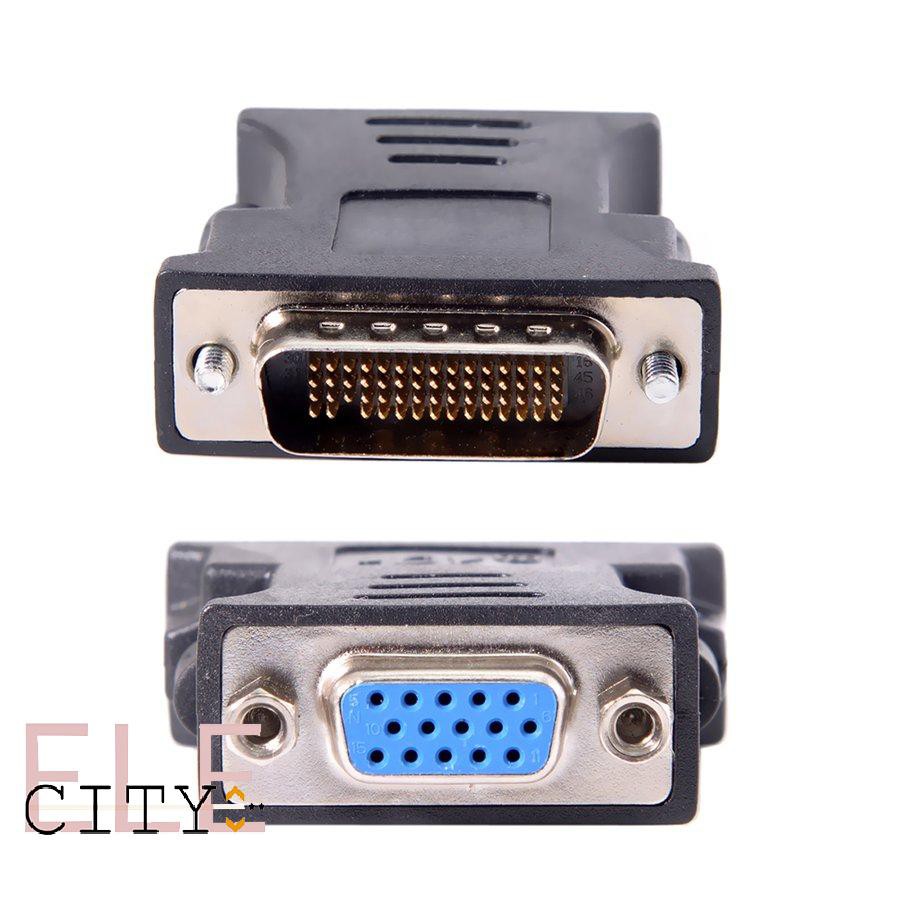 111ele} 1 to 1 DMS-59 DMS59 59Pin DVI Male to 1-Port VGA Female Video Y Splitter