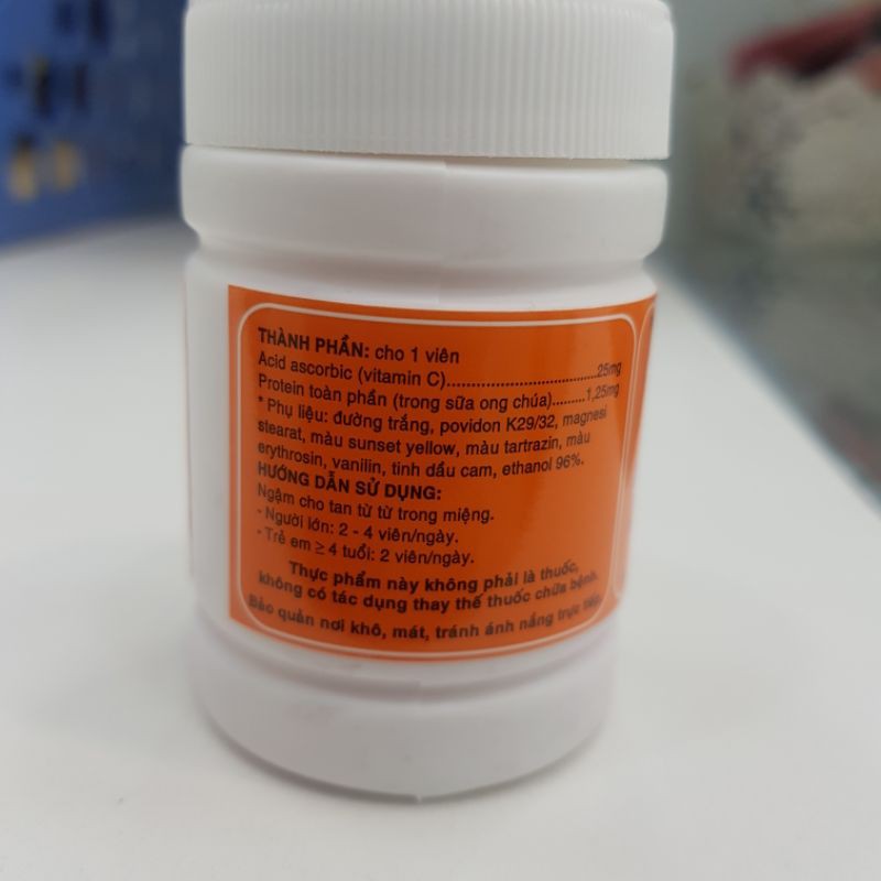 Viên ngậm Vita C chai 30 viên