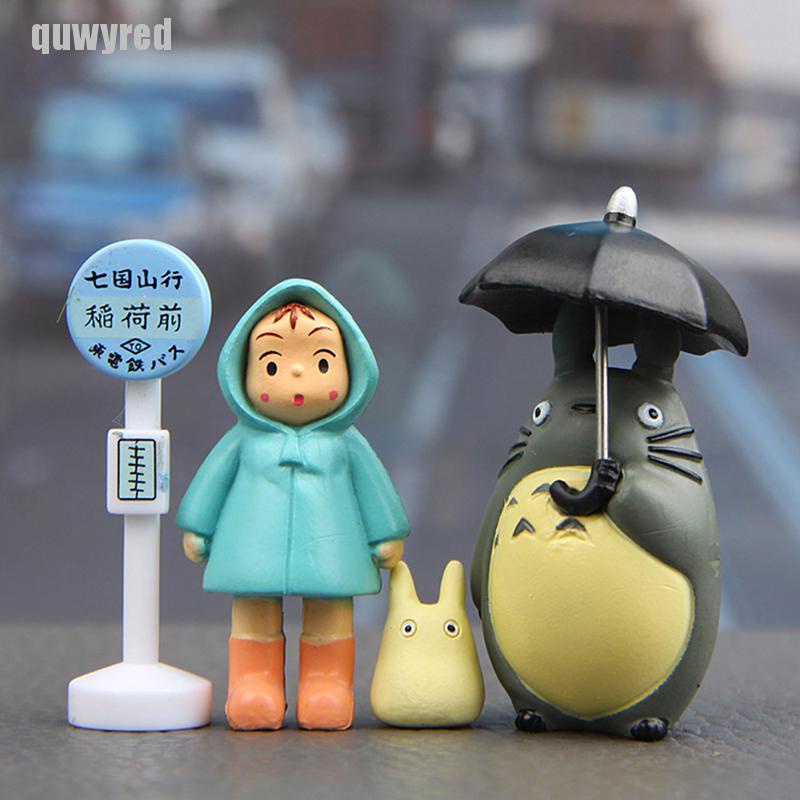 Set 4 Mô Hình Nhân Vật Phim Hoạt Hình My Neighbor Totoro 3-5cm